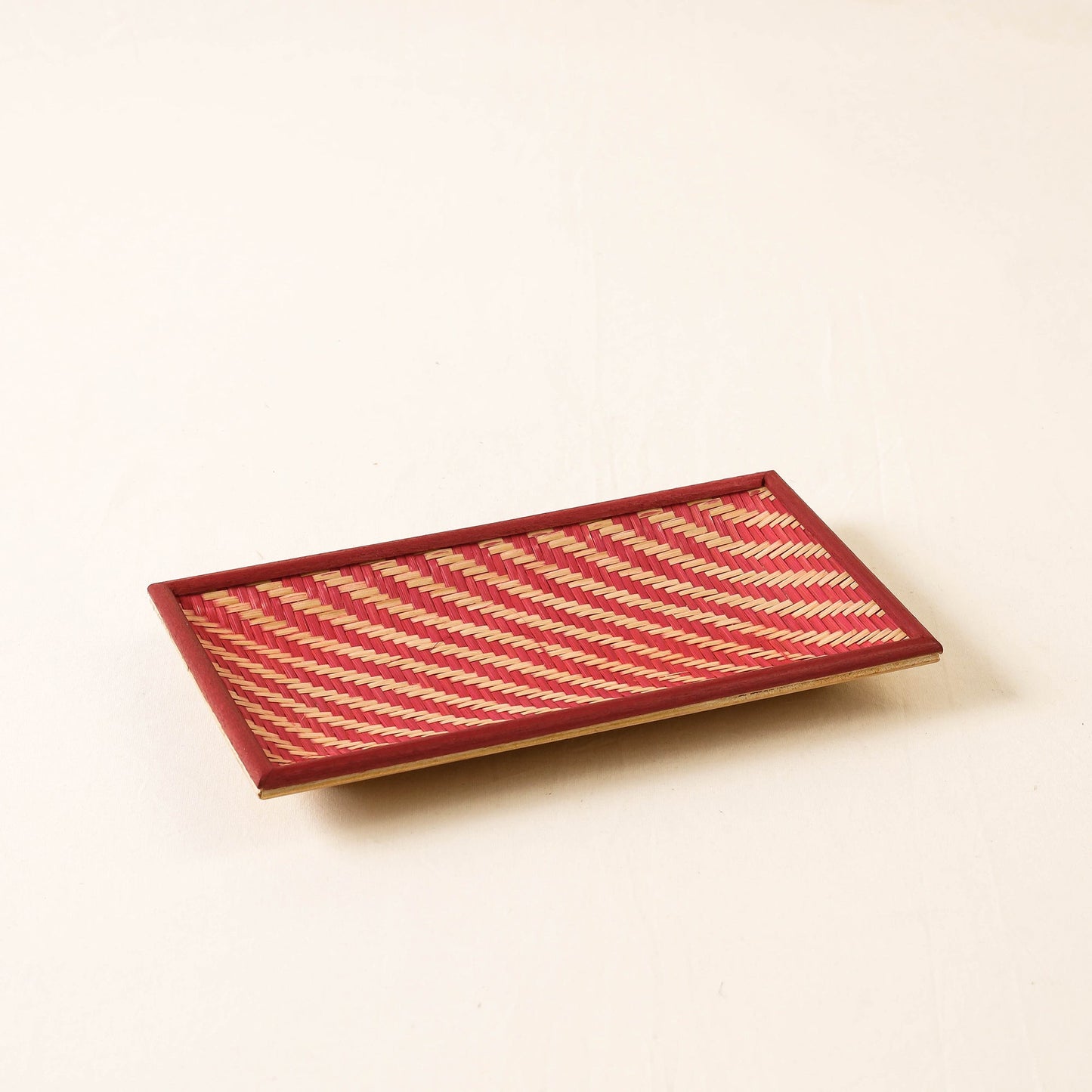 Red Kadam Haat Handmade Bamboo Cereal Tray (Set of 3)