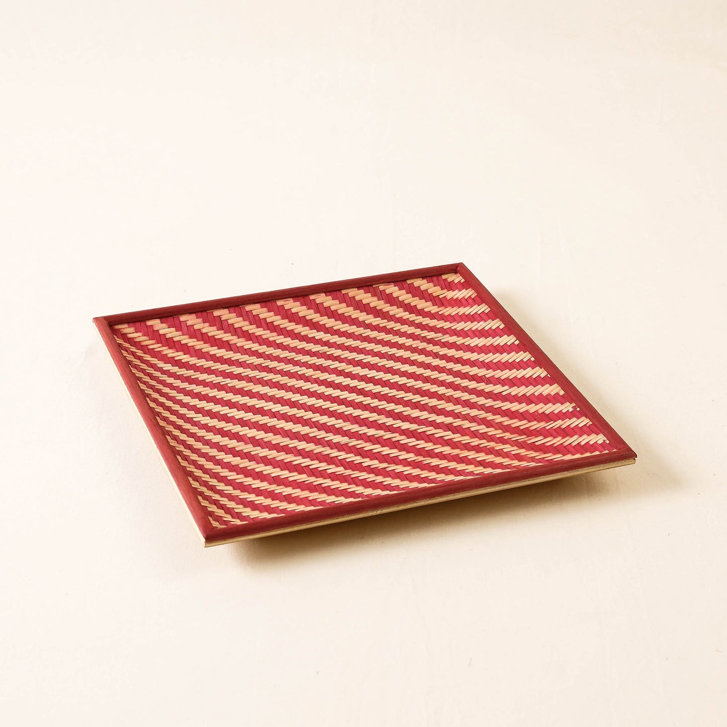 Red Kadam Haat Handmade Bamboo Cereal Tray (Set of 3)