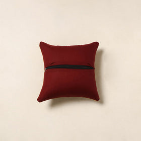 Red - kalamkari cotton cushion cover 96 - handcrafted