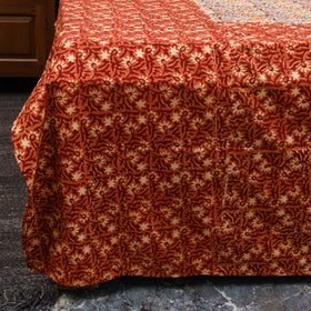 Kalamkari patchwork cotton bedsheet set 38 - handcrafted
