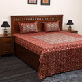 Kalamkari patchwork cotton bedsheet set 24 - handcrafted