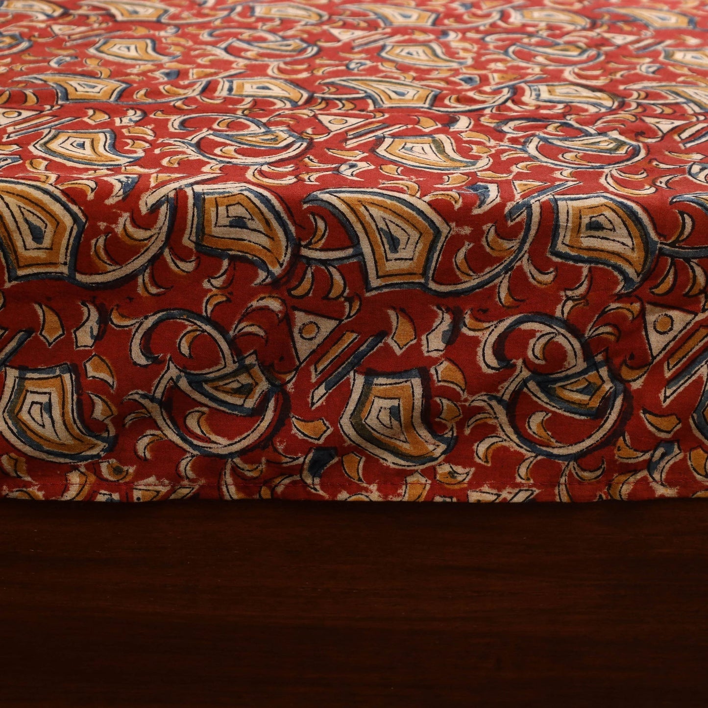 Kalamkari patchwork cotton bedsheet set 25 - handcrafted