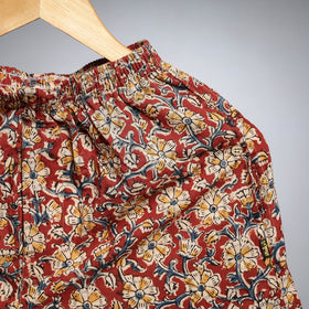 Red - kalamkari printing cotton unisex boxer/shorts