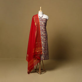 Kalamkari cotton 2pc unstitched dress material