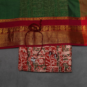 Kalamkari cotton 2pc unstitched dress material