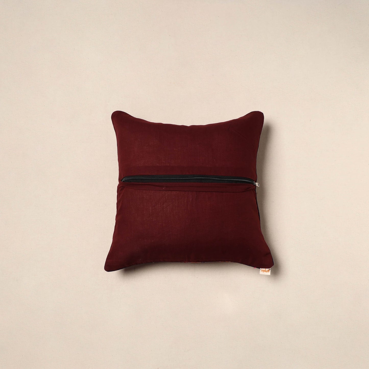 Kalamkari cotton cushion cover 36 - handcrafted