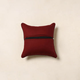 Red - kalamkari cotton cushion cover 93 - handcrafted