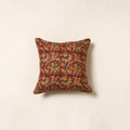 Red - kalamkari cotton cushion cover 94 - handcrafted