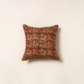 Red - kalamkari cotton cushion cover 94 - handcrafted
