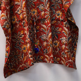 Red - kalamkari cotton kids kaftan (3-4 years) 60