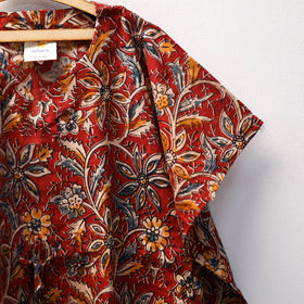 Red - kalamkari cotton kids kaftan (3-4 years) 60