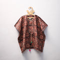Red - kalamkari cotton kids kaftan (3-4 years) 69
