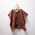 Red - kalamkari cotton kids kaftan (3-4 years) 74