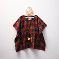Red - kalamkari cotton kids kaftan (3-4 years) 81