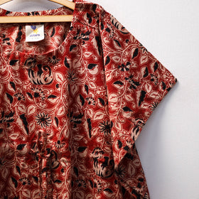 Red - kalamkari cotton kids kaftan (3-4 years) 85