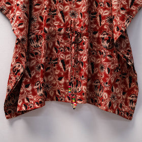 Red - kalamkari cotton kids kaftan (3-4 years) 85