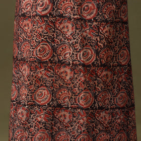 Red Kalamkari Print Cotton Unstitched Kurta Material