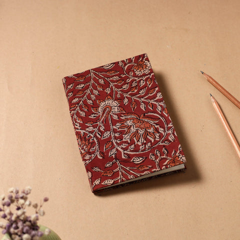 Buy Kalamkari Fabric Cover Handmade Paper Notebook Online at iTokri.com