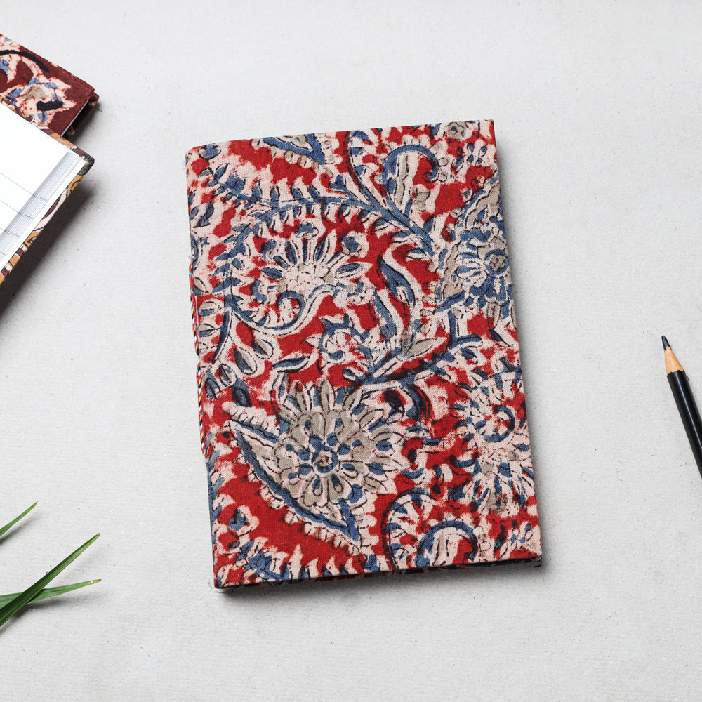  Kalamkari Fabric Cover Handmade Paper Notebook 
