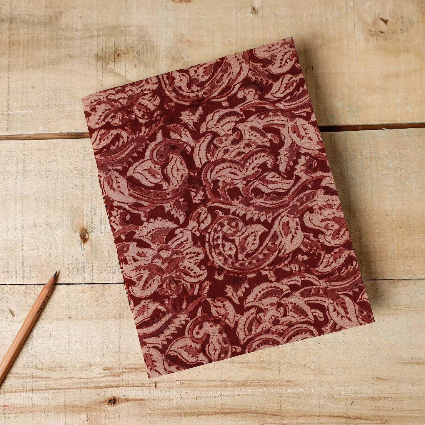  Kalamkari Fabric Cover Handmade Paper Notebook 