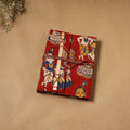 Kalamkari fabric cover handmade paper notebook with thread