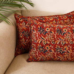 Kalamkari hand pillow cover (set of 2) 18 - handcrafted
