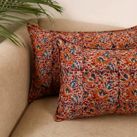 Kalamkari hand pillow cover (set of 2) 26 - handcrafted
