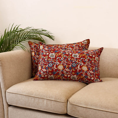 Kalamkari pillow cover (set of 2) 21 - handcrafted