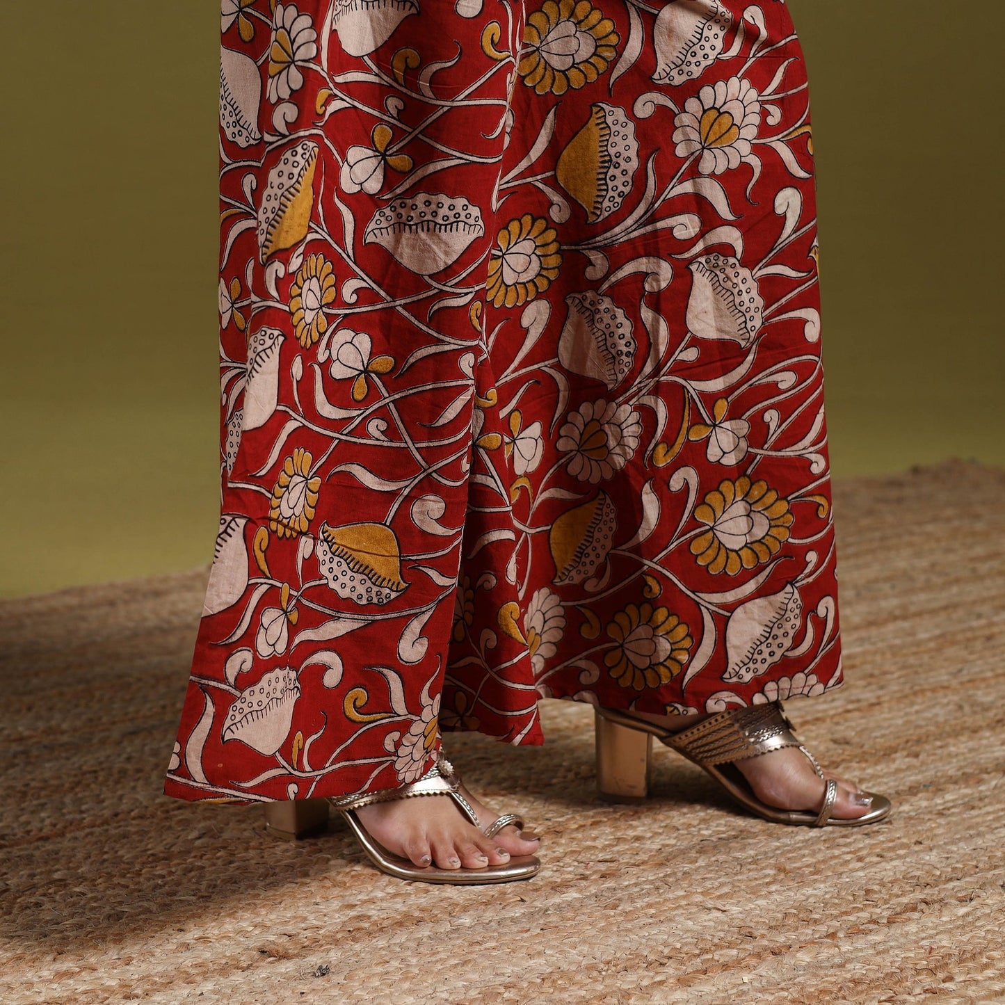 Kalamkari printed cotton 2pc kurta set for women 03