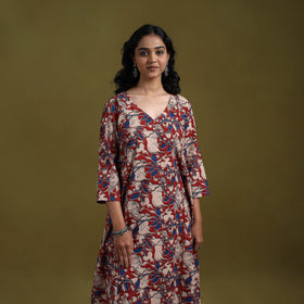 Kalamkari printed cotton 2pc kurta set for women 08