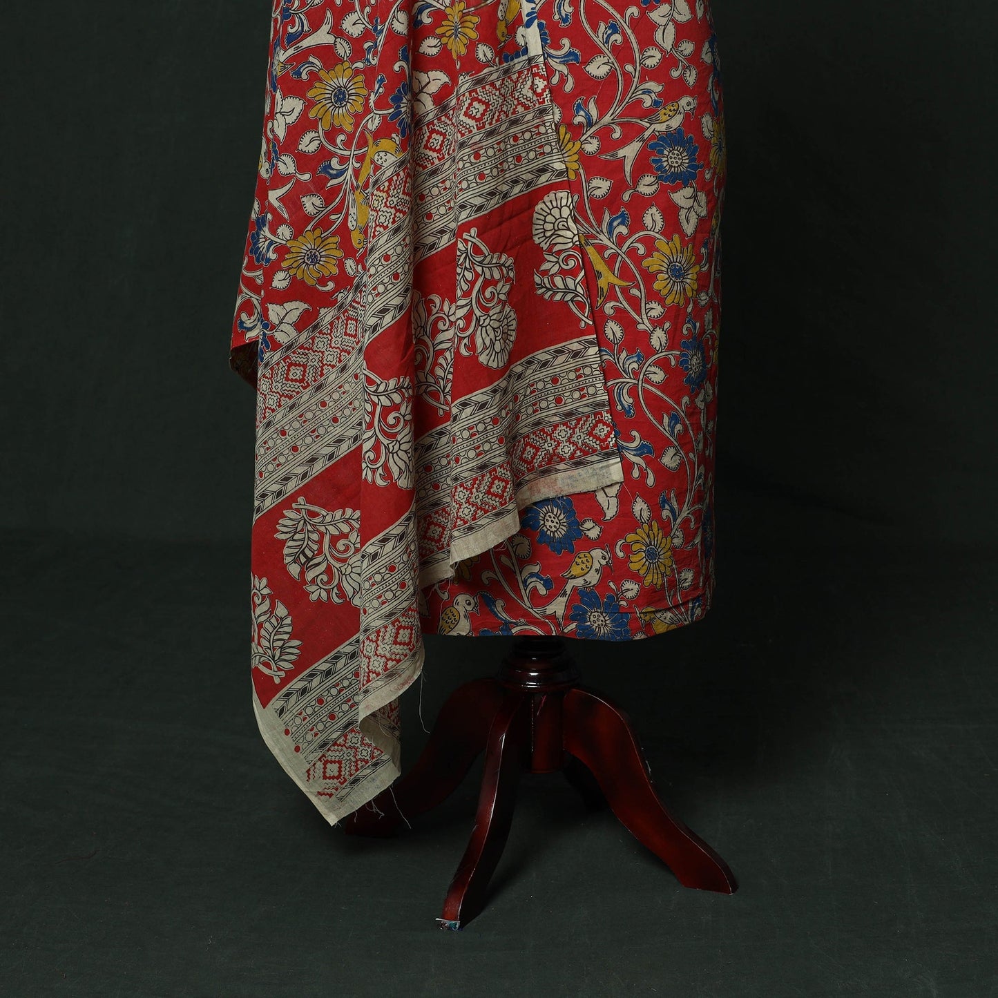 Kalamkari printed cotton 2pc unstitched dress material 02