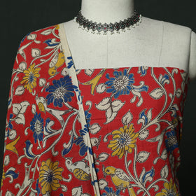 Kalamkari printed cotton 2pc unstitched dress material 02