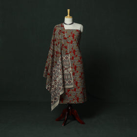 Kalamkari printed cotton 2pc unstitched dress material 08