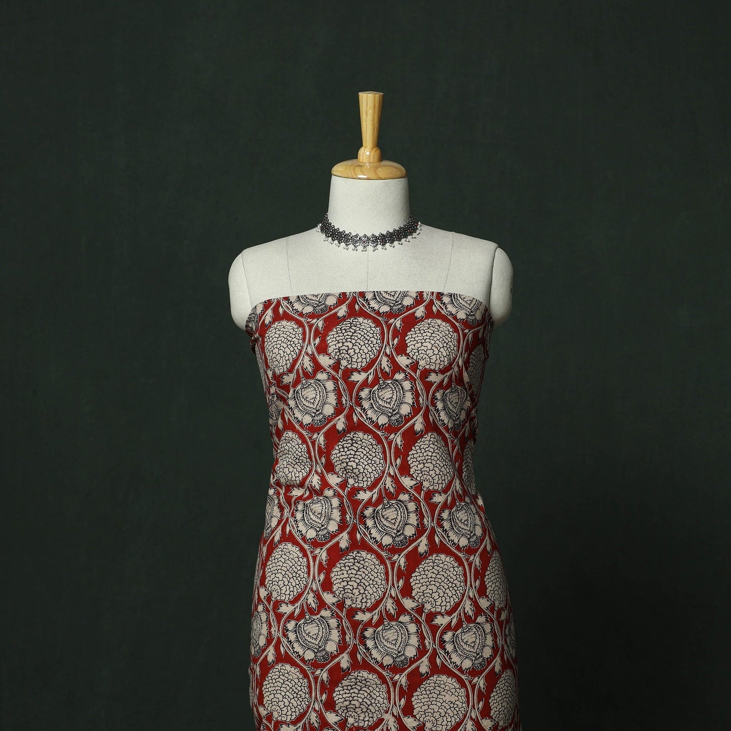 Kalamkari printed cotton 2pc unstitched dress material 19
