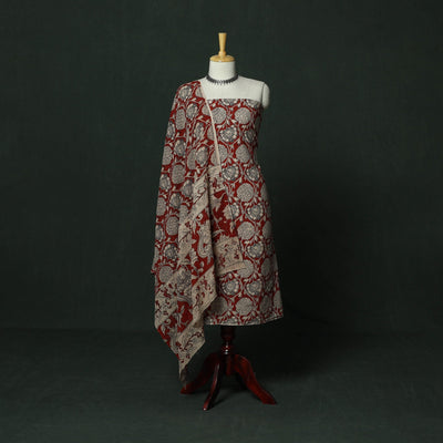 Kalamkari printed cotton 2pc unstitched dress material 19