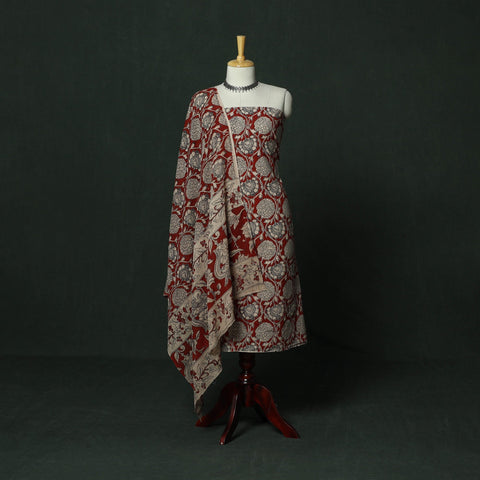Kalamkari printed cotton 2pc unstitched dress material 19