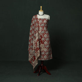 Kalamkari printed cotton 2pc unstitched dress material 19