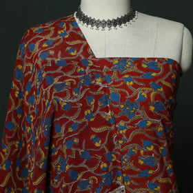 Kalamkari printed cotton 2pc unstitched dress material 23
