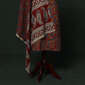 Kalamkari printed cotton 2pc unstitched dress material 23