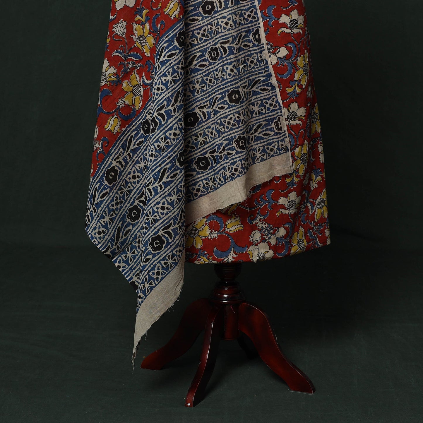 Kalamkari printed cotton 2pc unstitched dress material 24
