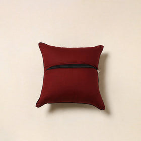 Red - kalamkari printed cotton cushion cover 125