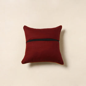 Red - kalamkari printed cotton cushion cover 130