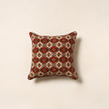 Red - kalamkari printed cotton cushion cover 131