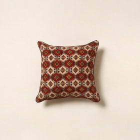 Red - kalamkari printed cotton cushion cover 131
