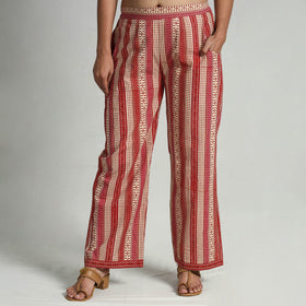 Buy Kalamkari Printed Cotton Elasticated Palazzo Online at iTokri.com