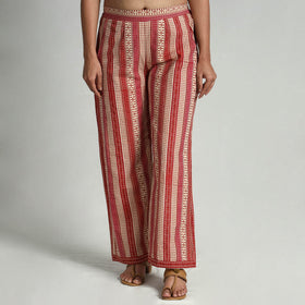 Buy Kalamkari Printed Cotton Elasticated Palazzo Online at iTokri.com