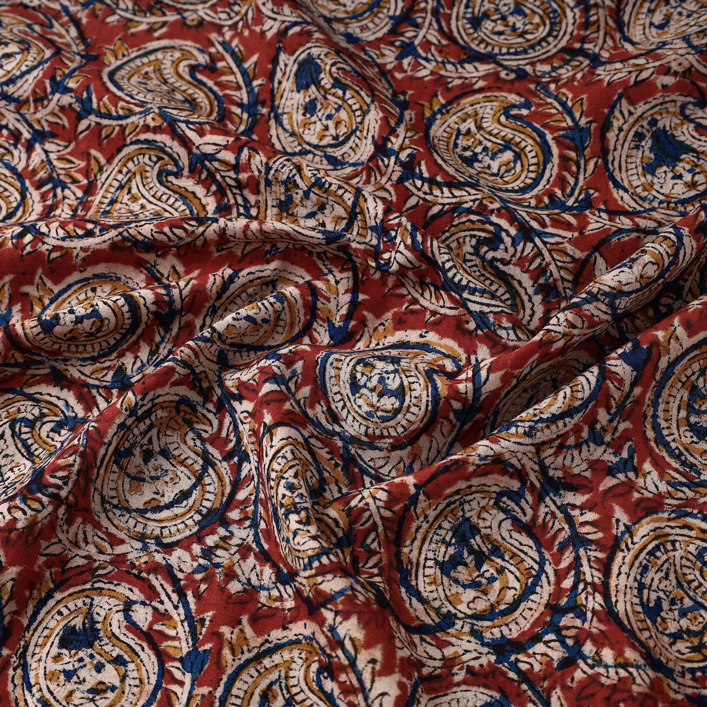   Kalamkari Block Printed Cotton Fabric 01 