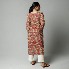 Buy Kalamkari Printed Cotton Kurta For Women