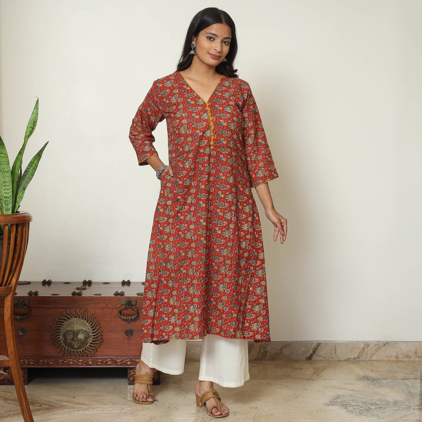 kalamkari printed kurta