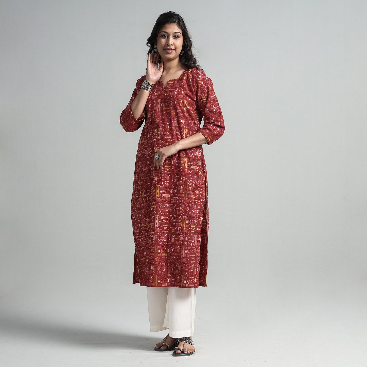 kalamkari printed kurta